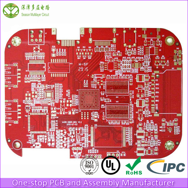 2 layer red PCB prototype with fast shipping