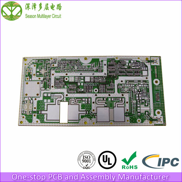 Multilayer High Frequency Rogers TTM3 PCB with Immersion Silver