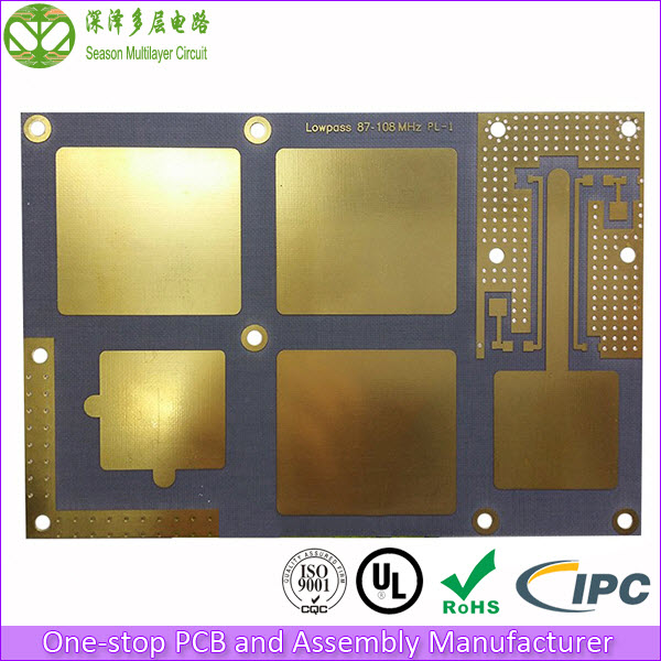 Professional 87-108MHz TACONIC TLX-8 PCB for Lowpass